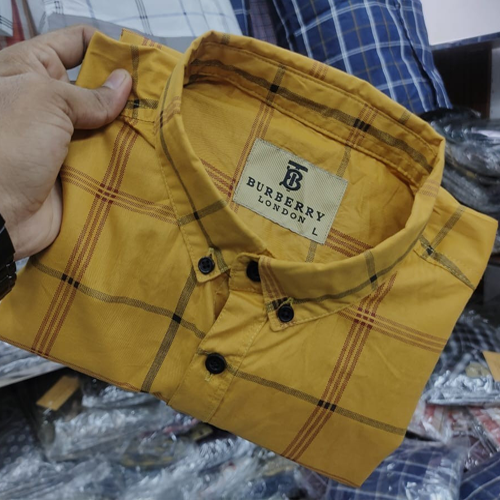 Slim Fit Full Sleeve Yarn-Dyed Check Casual Shirt